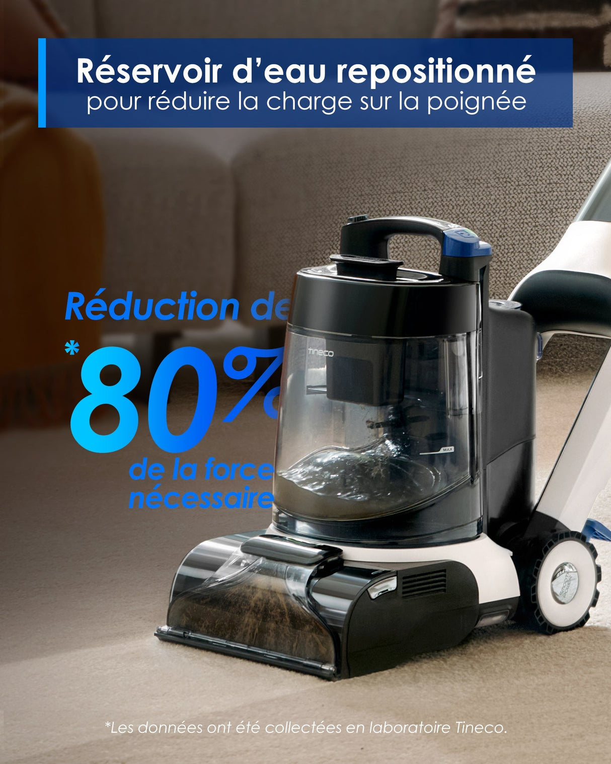 Tineco CARPET ONE Cruiser Nettoyeur de moquette Intelligent