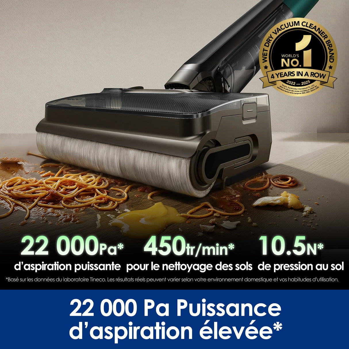 Tineco Floor One i7 Fold Aspirateur Sec et Humide Sans Fil