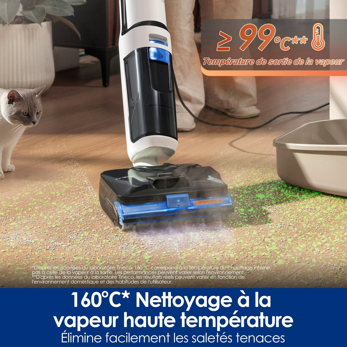 Tineco FLOOR ONE S6 Stretch Steam Wired All-in-one Wet Dry Vacuum Cleaner and Mop