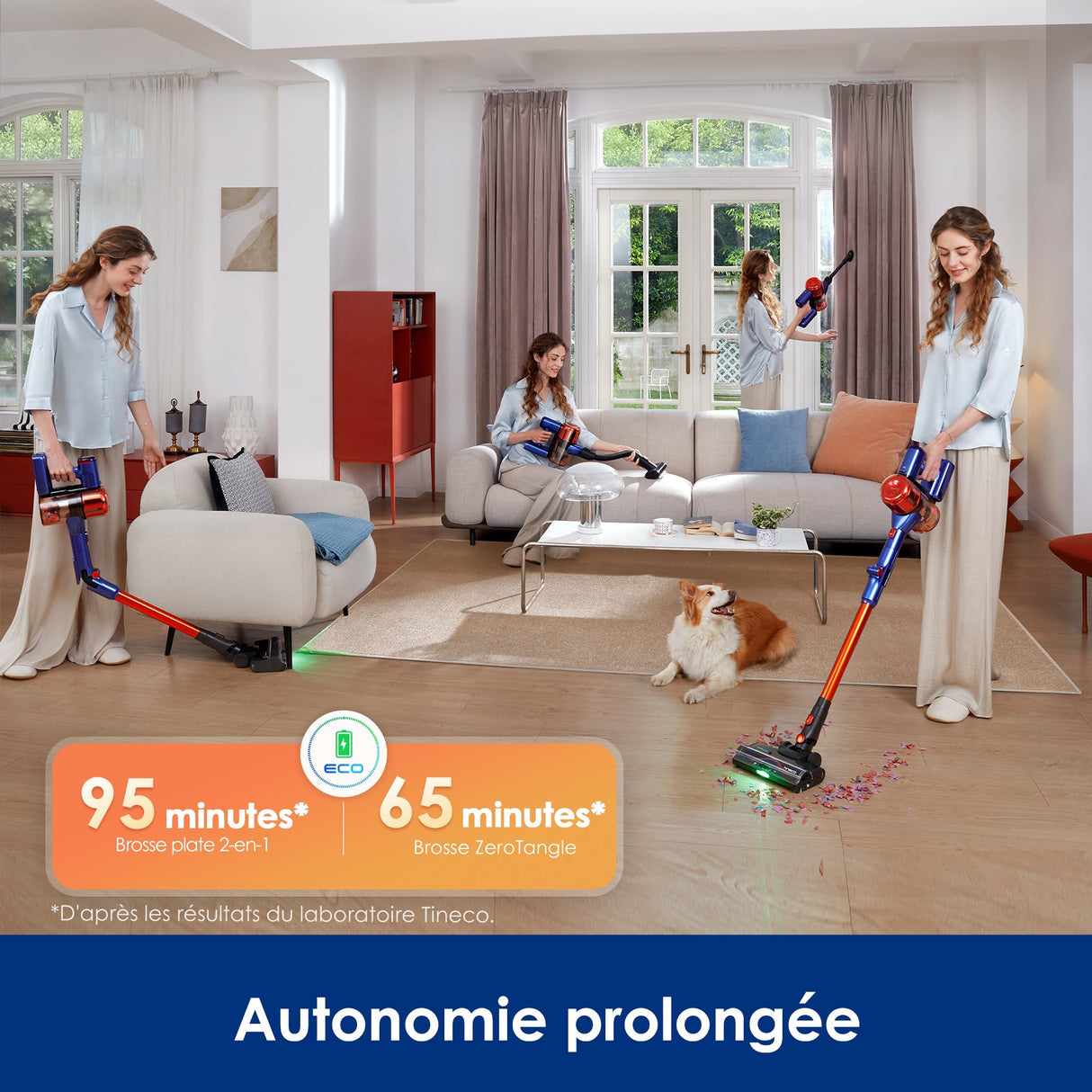 Tineco Pure One S70 Cordless Stick Vacuum Cleaner (Orange)