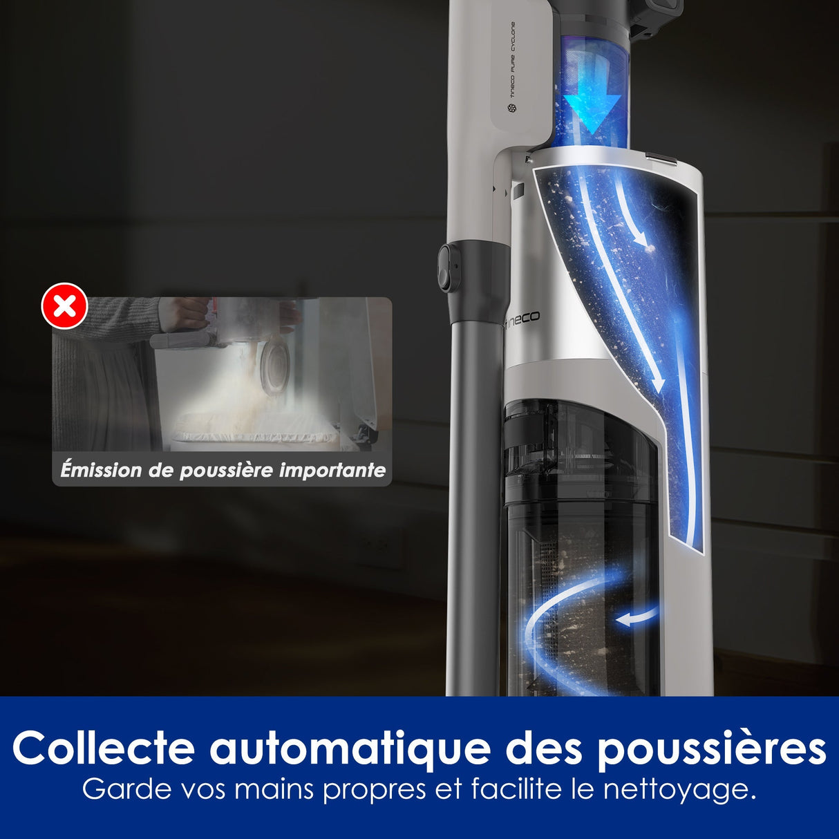 Tineco Pure One Station 5 Pro Cordless Stick Vacuum Cleaner with Base