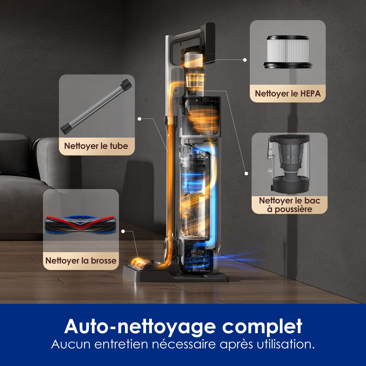 Tineco Pure One Station 5 Pro Cordless Stick Vacuum Cleaner with Base