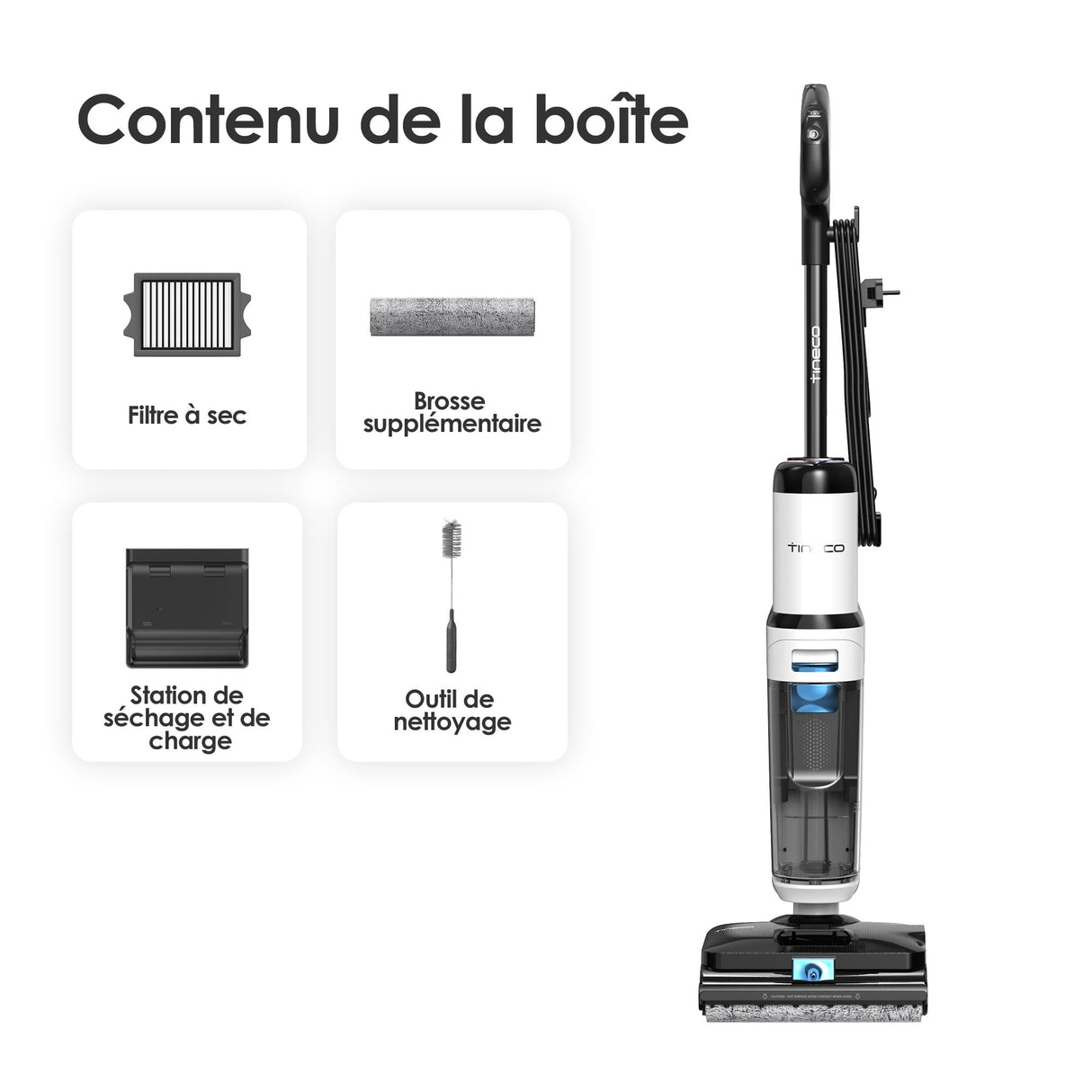Tineco FLOOR ONE S6 Stretch Steam Wired All-in-one Wet Dry Vacuum Cleaner and Mop