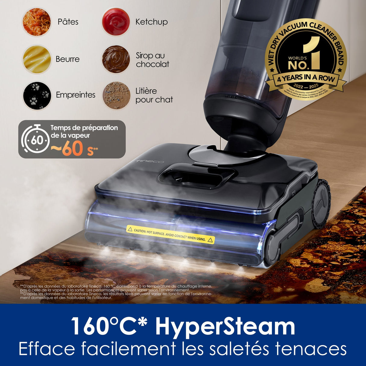 Tineco FLOOR ONE S7 Stretch Steam All-in-One Cordless Steam Mop Vacuum Cleaner