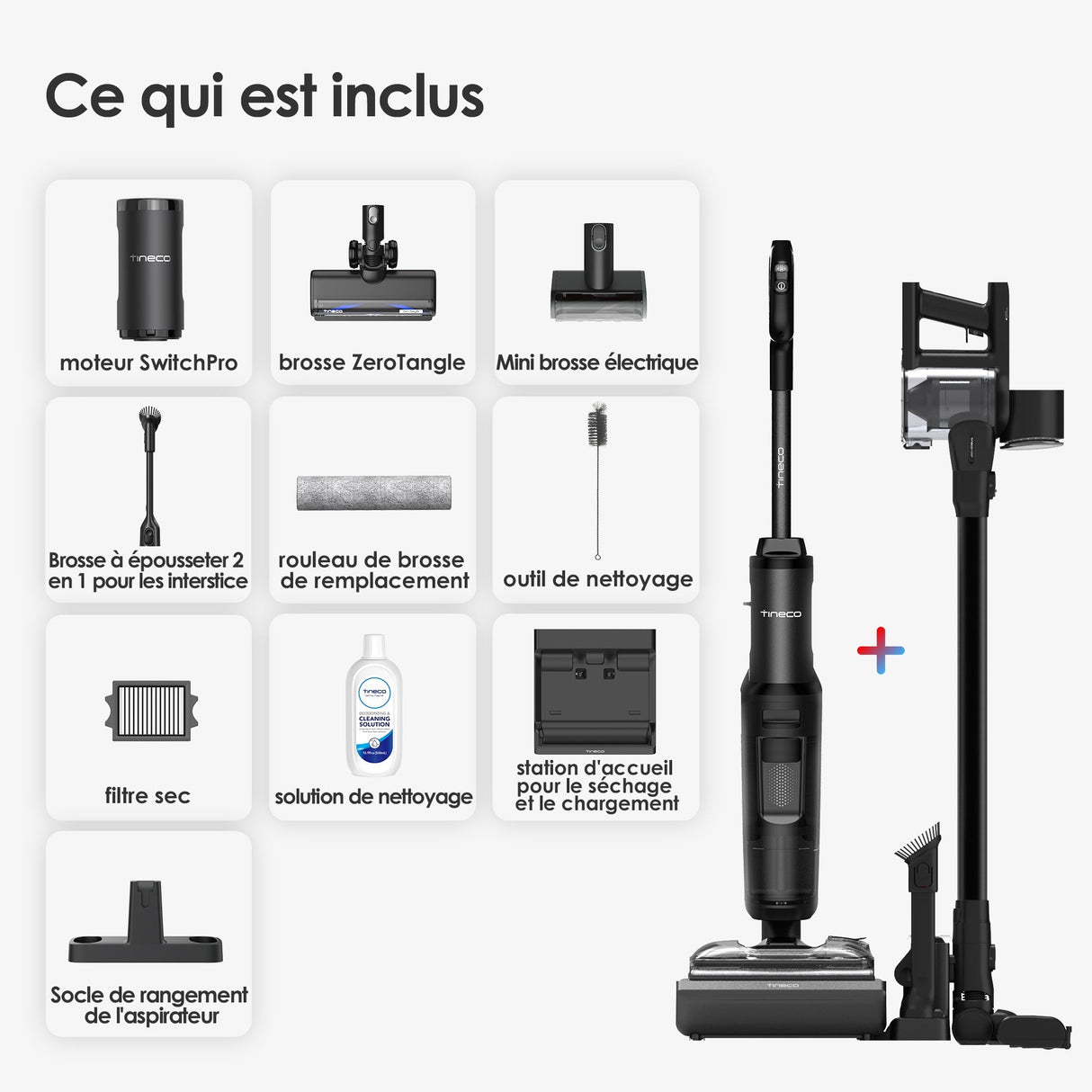 Tineco FLOOR ONE SWITCH S7 Stretch Nettoyeur multifonction 5-en-1