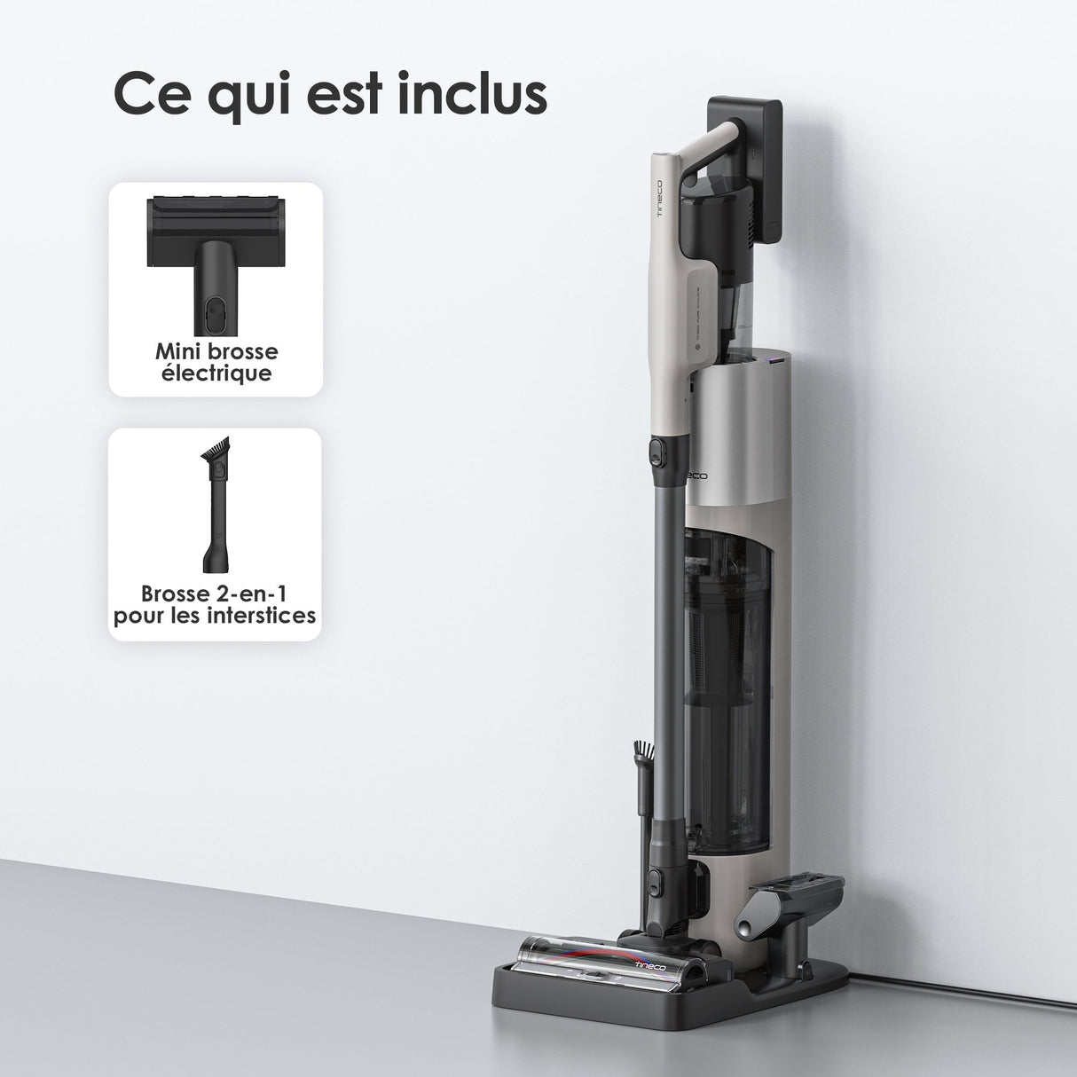 Tineco Pure One Station 5 Pro Aspirateur Balai sans Fil avec Base